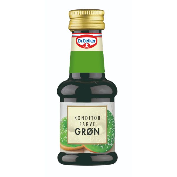 Konditorfarve Grøn 38 ml – Dr. Oetker