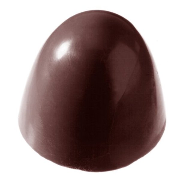 Professionel chokoladeform i polycarbonat - flødebolle CW1291